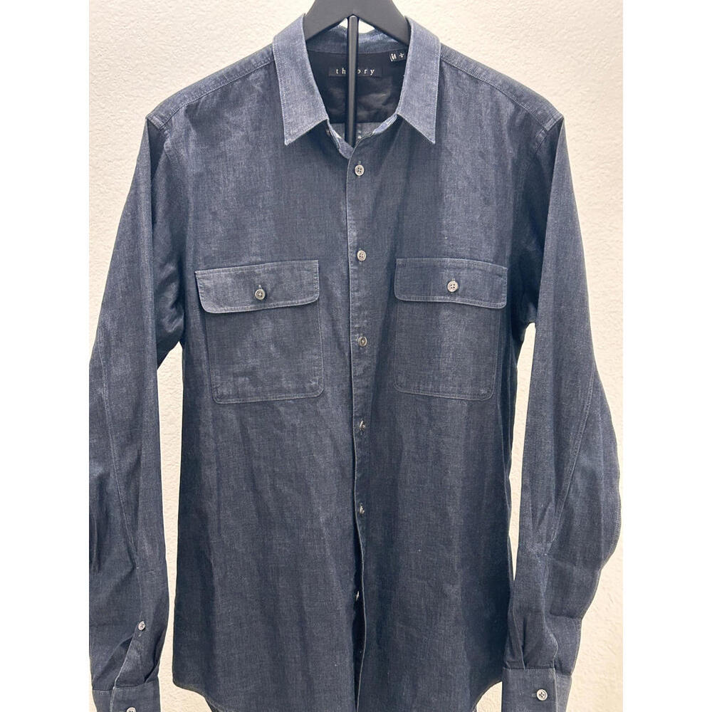 Theory Men's Long Sleeve Casual Shirt - Size Large